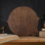 Handcrafted Wooden Owl Wall Plaque, 3D Relief Nature Decor, Rustic Round Wood Carving Art - Image 2