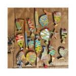 Craft Kids Toy Art Wooden Fish Shape Ornament Eco Friendly Colorful Polished Wooden Fish Unique Home Decor Handicraft - Image 4