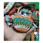 Craft Kids Toy Art Wooden Fish Shape Ornament Eco Friendly Colorful Polished Wooden Fish Unique Home Decor Handicraft
