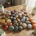 Discount Crystal Crafts Gemstone Carving  Plam and Heart Carnelian Palm Red Fire Quartz Heart for Home Healing Decoration - Image 2