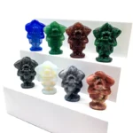 Wholesale Natural Crystal Crafts Green Aventurine Corpase Flower Crystal Carving Mixed Materials Opal Flower for Decoration