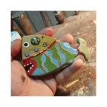 Craft Kids Toy Art Wooden Fish Shape Ornament Eco Friendly Colorful Polished Wooden Fish Unique Home Decor Handicraft - Image 3