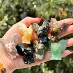 High Quality Natural Crystal Crafts Hand Carved Various Materials Statue Demon Crystal Carving for Decoration - Image 5