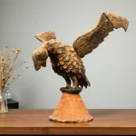 Rustic Wooden Bird Handicraft Wood Craft Design - Image 2