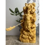 Juniper Kowloon Guan Yu Dragon Fine Wood Carving Living Room Ornament Crafts - Image 2