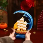 Smooth Sailing Epoxy Resin Sculpted Ornaments Handicrafts Lights High-End Office Decor Housewarming Gifts - Image 4