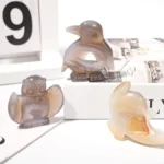Crystal Agate Animals Crafts Healing Stone Owl Penguin Unicorn Turtle Carvings Gifts & Decoration - Image 3