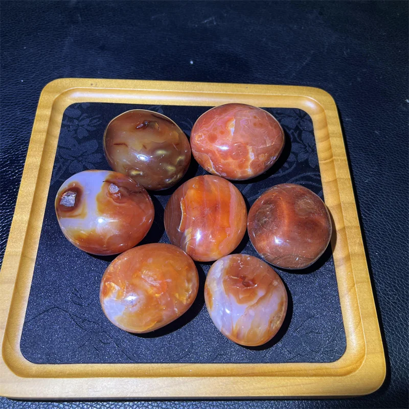 H1e20a2e5e2354e868ede7b592c3d6fcd7.webp Discount Crystal Crafts Gemstone Carving Plam and Heart Carnelian Palm Red Fire Quartz Heart for Home Healing Decoration - Image 1