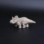 Hand-Carved Triceratops Artwork From Mixed Materials - Exquisite Craftsmanship - Image 3