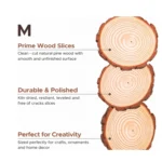 New Direct Sale Round Home Decoration Wood Crafts Wooden Sign Decor - Image 3