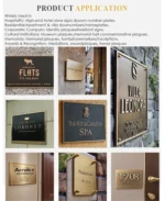Customized Modern 3D Relief Commemorative Plaque Metal Crafts in Brass and Aluminum Engraved with State-of-the-Art Technology - Image 4