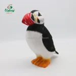 Custom Eco-Friendly Hand Carved Puffin Bird Wooden Craft Tabletop Decor Painted Technique - Image 5