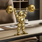 New Arrival Handmade Modern Design Stainless Steel Figurine Great for Office or Home Unique Tabletop Showcase Wholesale Price - Image 2
