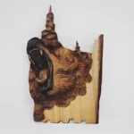 Handcrafted Wooden Animal Wall Hanging Sculptures Carved & Engraved Eco-Friendly Home Decor All Festivals Customizable Shape