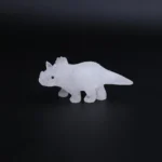 Hand-Carved Triceratops Artwork From Mixed Materials - Exquisite Craftsmanship - Image 2
