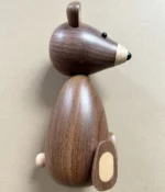 Small Creative Folk Art Style Wooden Tumbler Ornaments Polished Handicrafts for Office Wood Crafts Wooden Boxes Wall Signs - Image 4