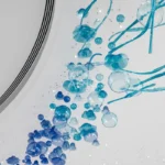 ANNO High End Modern Decorative Blue Glass Art Chandelier Custom Pendant for Hotel Room - Image 2