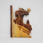 Handcrafted Wooden Animal Wall Hanging Sculptures Carved & Engraved Eco-Friendly Home Decor All Festivals Customizable Shape - Image 6