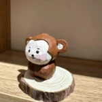 Wooden Handmade Carved Cute Monkey Crafts Desktop Ornaments, Home Garden Decorations, Gifts and Souvenirs Can Be Customized - Image 3