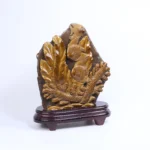 Hand-Carved Fish Artwork From Tiger's Eye - Exquisite Craftsmanship - Image 4