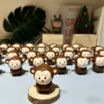 Wooden Handmade Carved Cute Monkey Crafts Desktop Ornaments, Home Garden Decorations, Gifts and Souvenirs Can Be Customized - Image 2