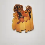 Handcrafted Wooden Animal Wall Hanging Sculptures Carved & Engraved Eco-Friendly Home Decor All Festivals Customizable Shape - Image 2