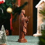 Vintage Wood Carving Heart of Jesus Hand Carved Tabletop Ornament Our Lord Jesus Sacred Heart - Image 2