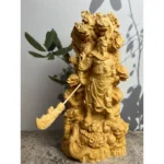 Juniper Kowloon Guan Yu Dragon Fine Wood Carving Living Room Ornament Crafts - Image 4