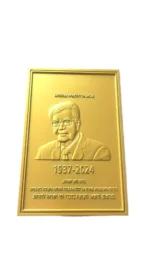 Customized Modern 3D Relief Commemorative Plaque Metal Crafts in Brass and Aluminum Engraved with State-of-the-Art Technology - Image 2