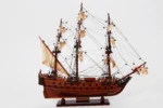 Cedar Wooden Handicraft Painted Fully Assembled Display Ship Model Nautical Decor for Home and Office - Image 3